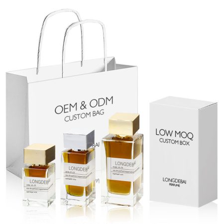 Special design luxury custom square curly glass perfume spray bottle 30ml 50ml 100ml transparent empty perfume bottle with box